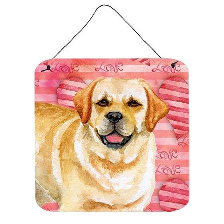 JENSENDISTRIBUTIONSERVICES Golden Retriever Love Wall or Door Hanging Prints MI1712220